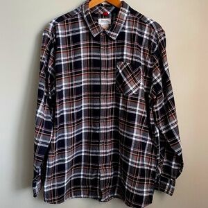 Boston Traders Men's Plaid Flannel Button Up Long Sleeve Shirt SIze XXL